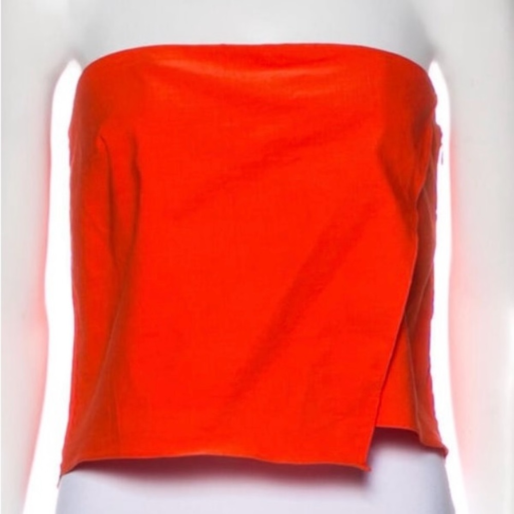🎉HP🎉Veronica Beard Asymmetrical Strapless Crop Top 2